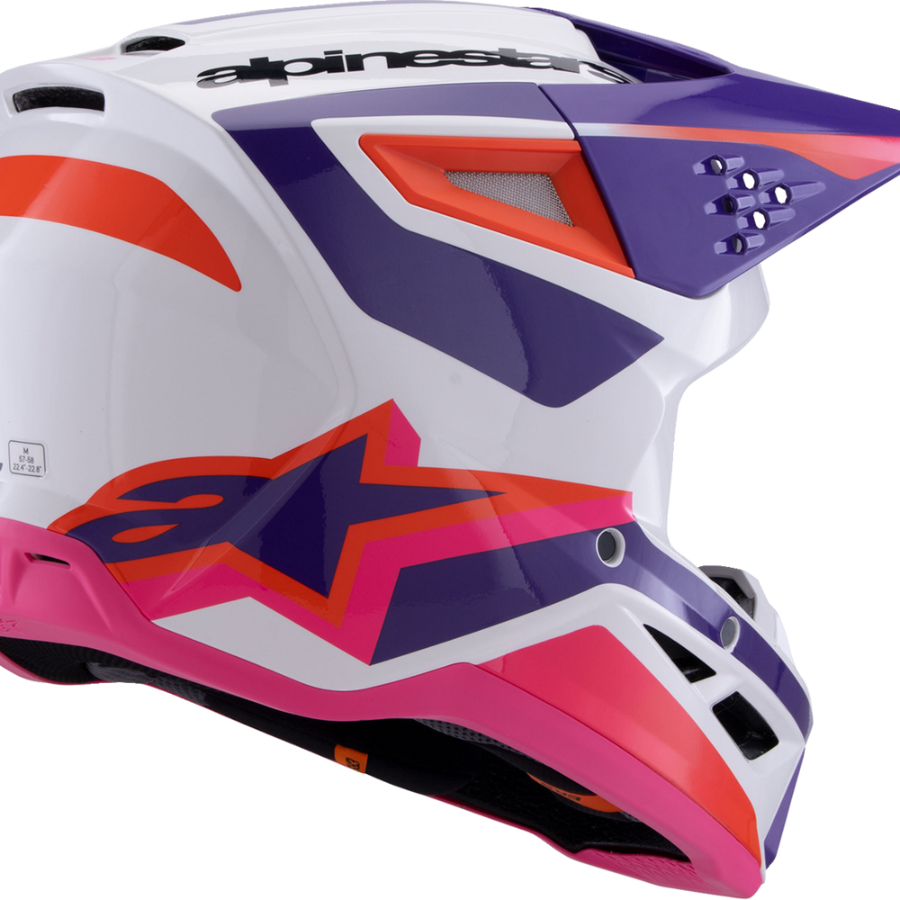 
                      
                        ALPINESTARS SM3 Helmet - Heat - Gloss White/Purple/Pink - Medium 8301026-2052-M
                      
                    