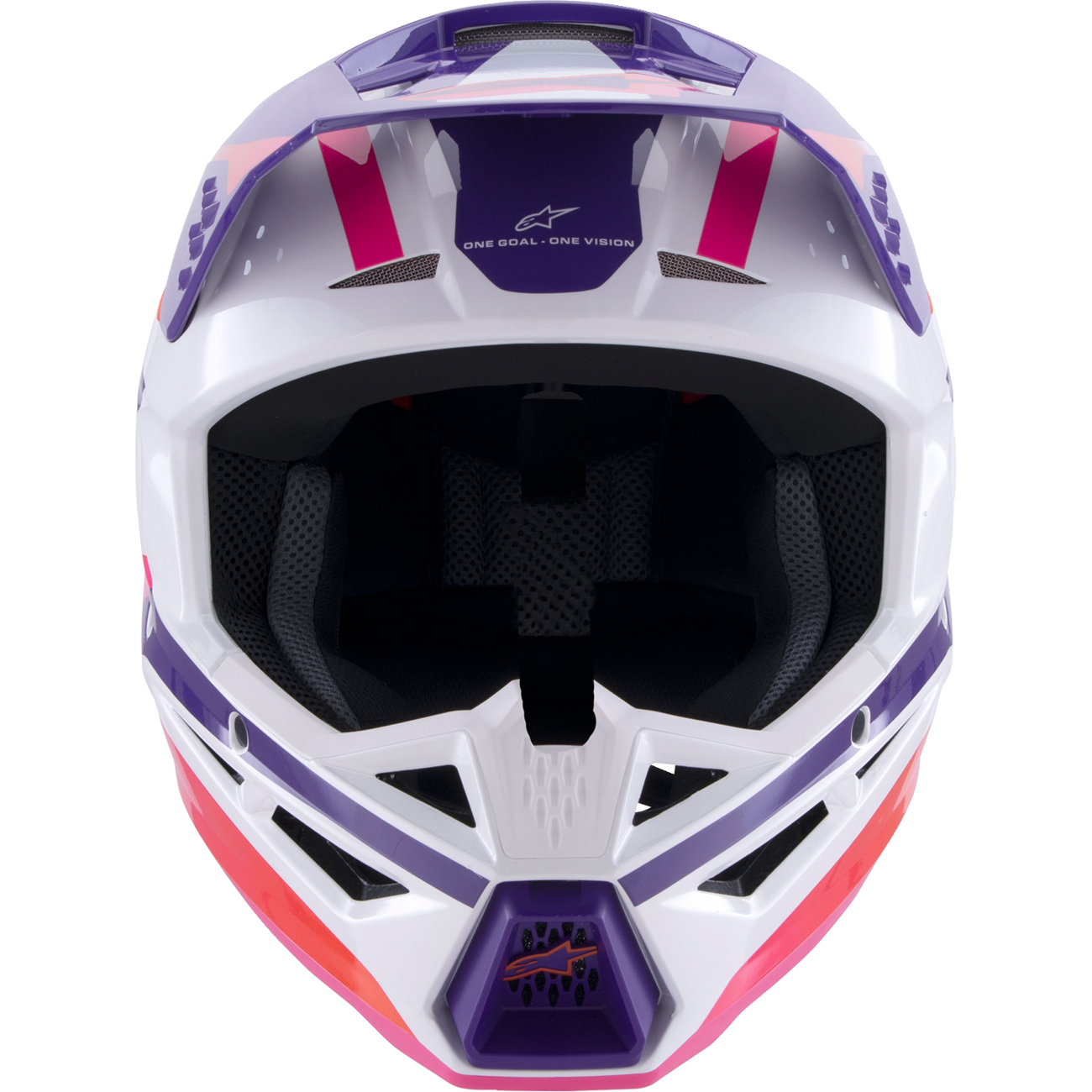 ALPINESTARS SM3 Helmet - Heat - Gloss White/Purple/Pink - Large 8301026-2052-L