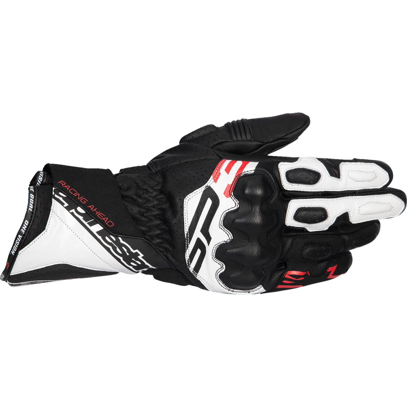 ALPINESTARS SP-3 Gloves - Black/White/Fluo Red - 3XL 3550925-1231-3X