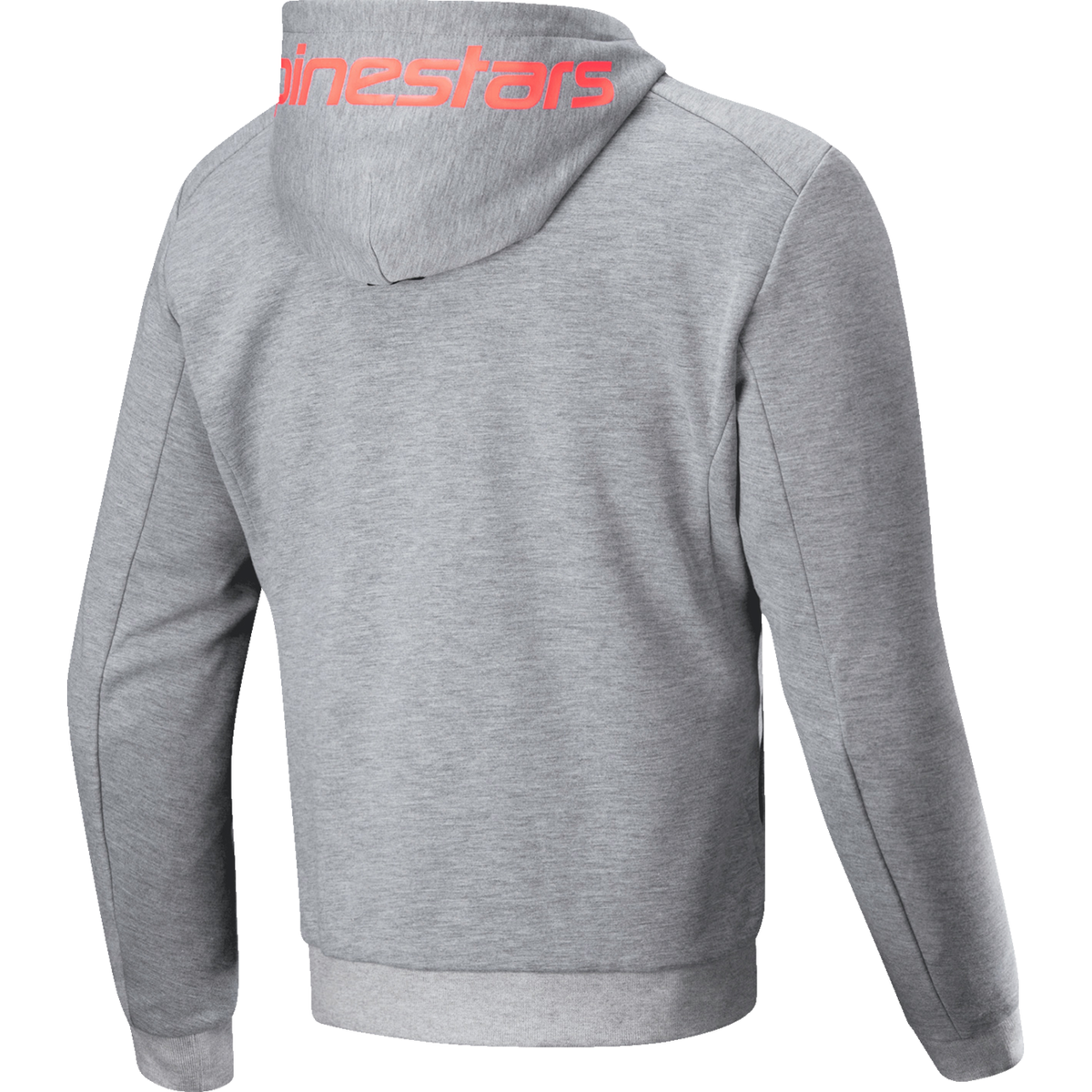 ALPINESTARS Chrome v2 Sport Hoodie - Heather Gray/Red Fluo - 2XL 4200325-9199-2XL