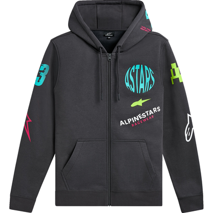 ALPINESTARS Variegate Zip Hoodie - Gunmetal - Medium 1215-53200-190-M