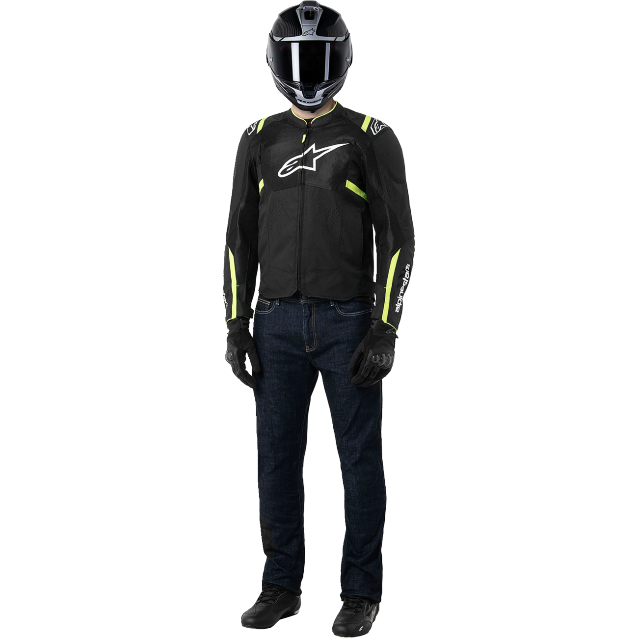 ALPINESTARS T-SPS Air v2 Jacket - Black/Yellow Fluo - 2XL 3301025-155-2XL
