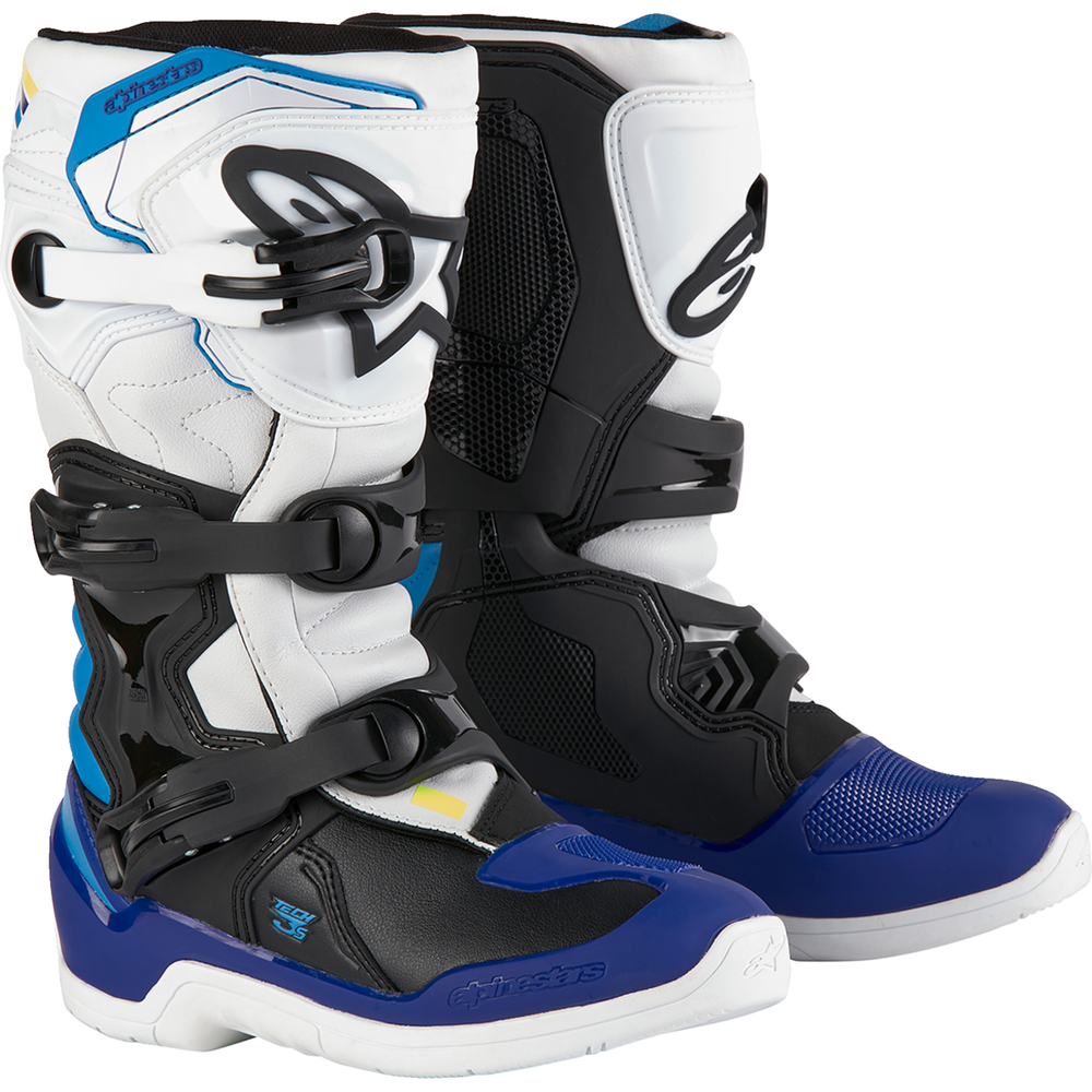 ALPINESTARS Youth Tech3S Boots - White/Black/Blue - US 6 / EU 39 2014024-2179-6