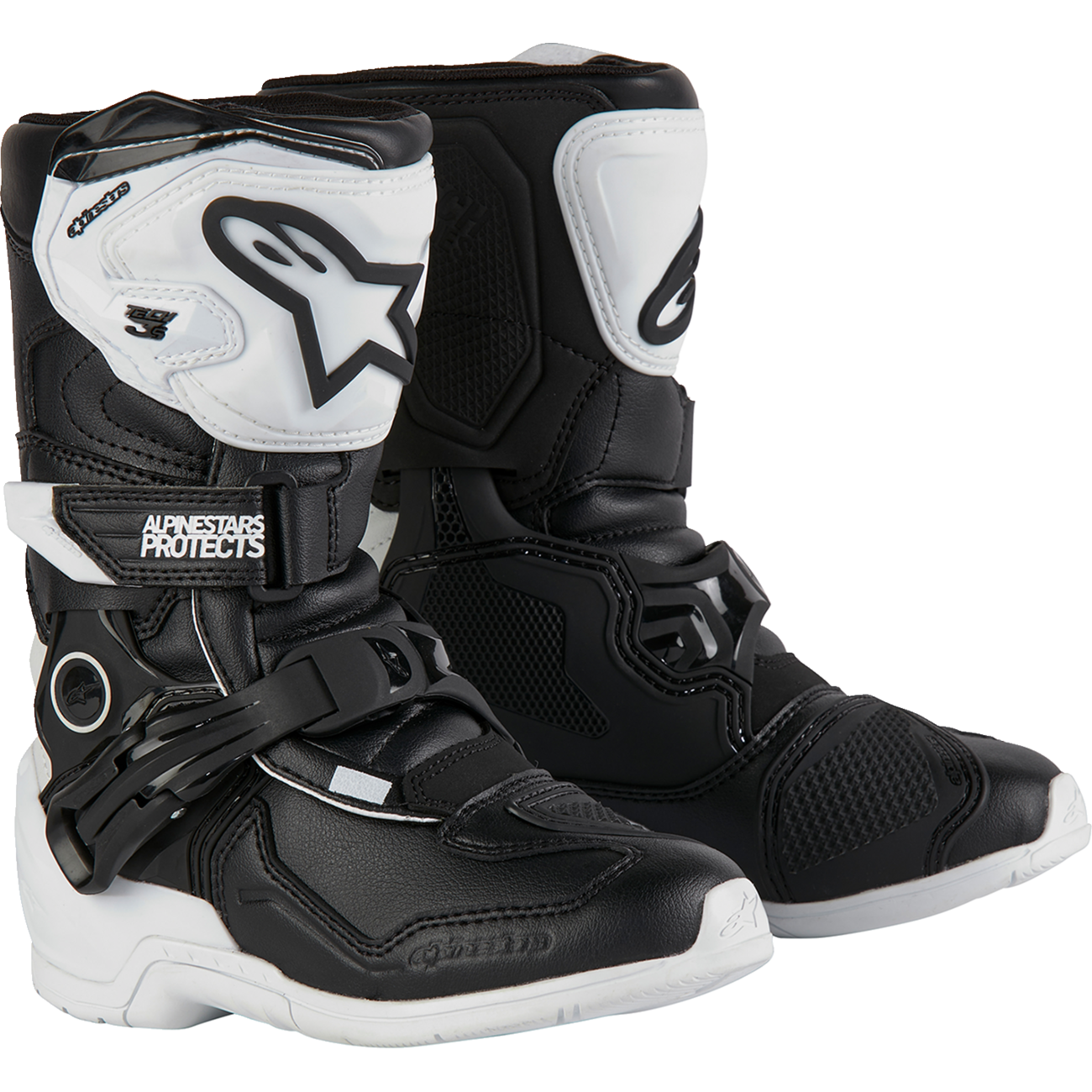 ALPINESTARS Kids Tech 3S Boots - Black/White - US 13 / EU 32 2014524-21-13