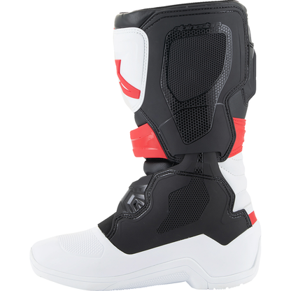 ALPINESTARS Youth Tech3S Boots - White/Black/Red - US 4 / EU 37 2014024-2030-4