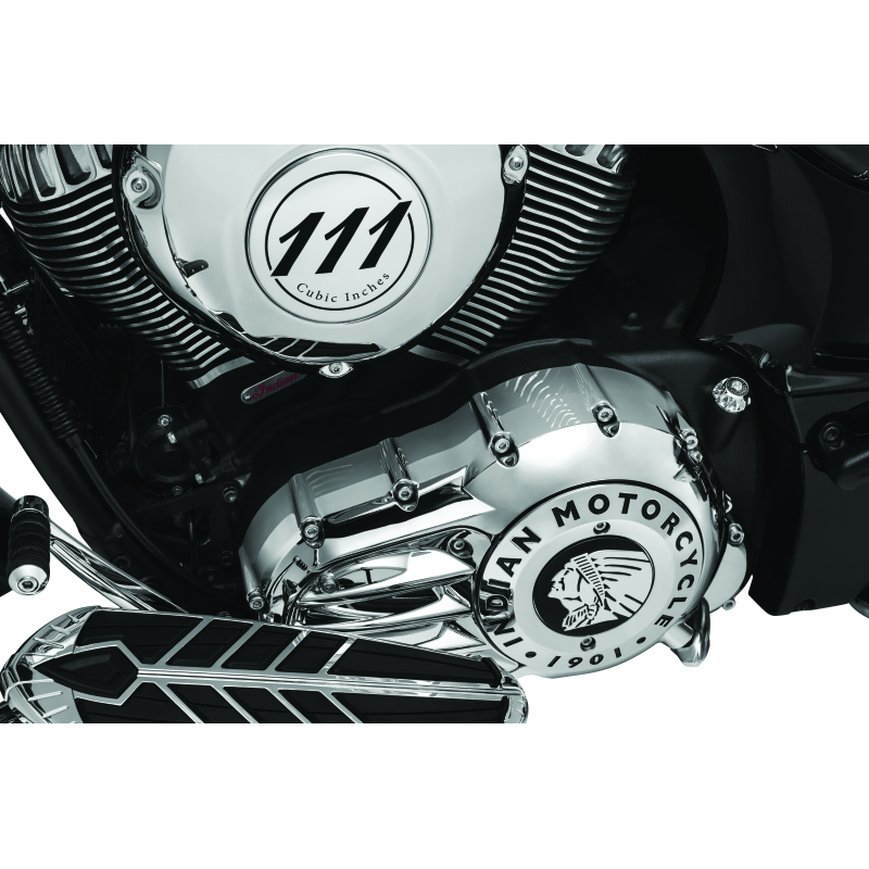 Kuryakyn Rear Oil Panel Accent Chrome Indian