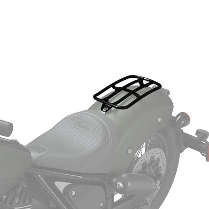 Indian Motorcycle Solo Rack for Chief, Luggage Storage Rack Supports Up to 7 Pounds, Tie-Down or Cargo Net Compatible, Rear Fender Mounted, includes Hardware, for Day Trips or Commuting - 2884672