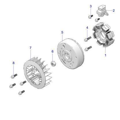 Polaris ATV NUT M10 � 1.25, Genuine OEM Part 3023881, Qty 1