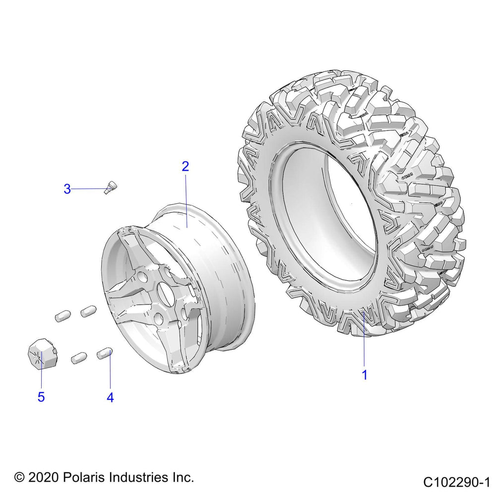 
                      
                        Polaris Ranger Wheel Nut, Genuine OEM Part 7547309, Qty 1
                      
                    