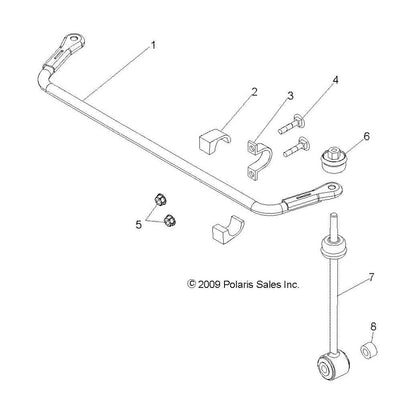 Polaris Ranger Stabilizer Bar Weld, 1 in x .083 mb, Genuine OEM Part 1016353-458, Qty 1