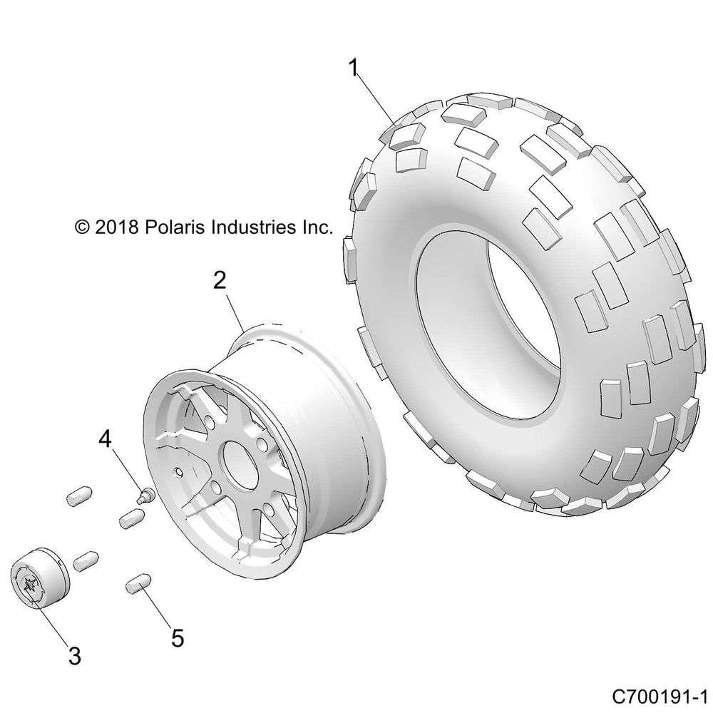 
                      
                        Polaris Maxxis Tire, 25x8-R12, Part 5414804
                      
                    
