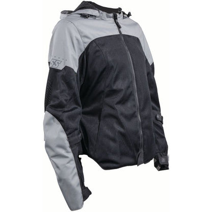 Speed and Strength Starstruck Mesh Jacket Grey/Black Womens - Small