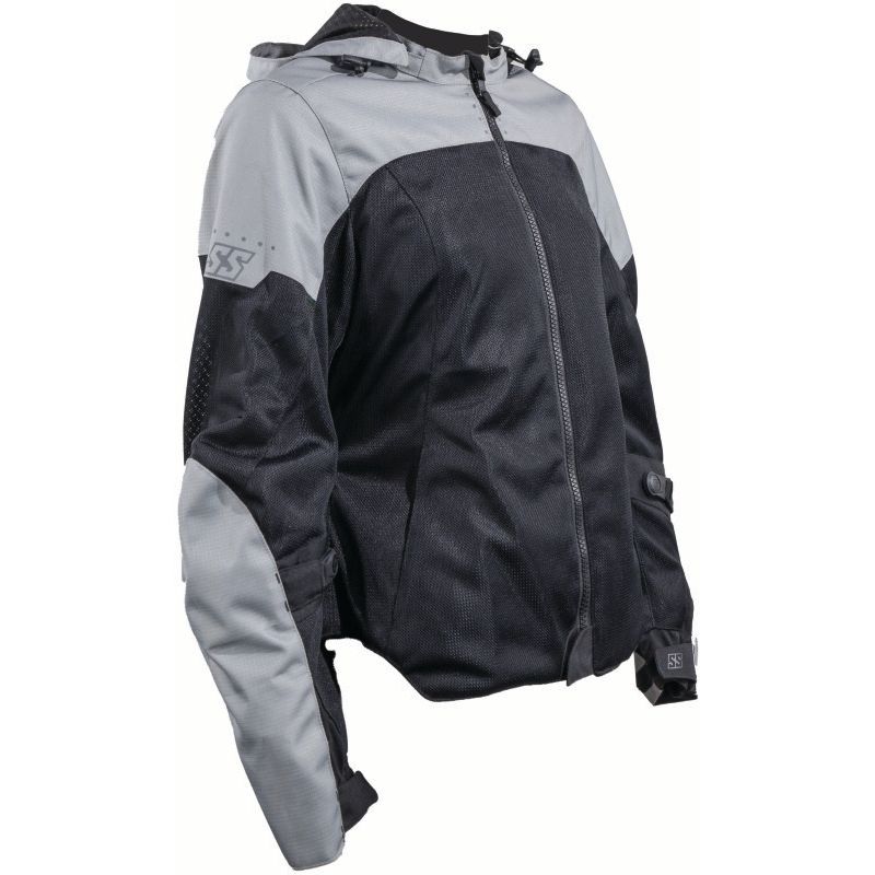 Speed and Strength Starstruck Mesh Jacket Grey/Black Womens - Medium