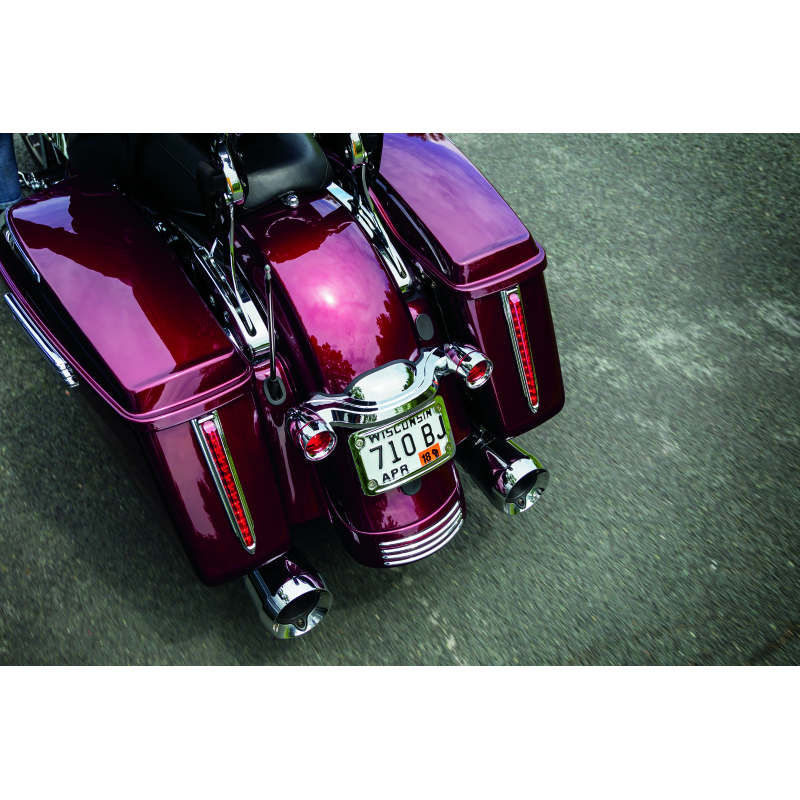 Kuryakyn Curved License Plate Mount Chrome