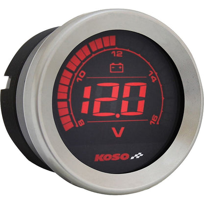 Hd 02 Series Gauge Kit Silver Bezel Oil Temp