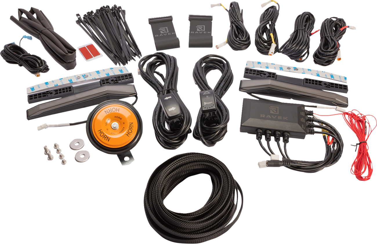 RAVEK Turn Signal Kit - Amber - White Running Light - Mule Pro-FX 67-105