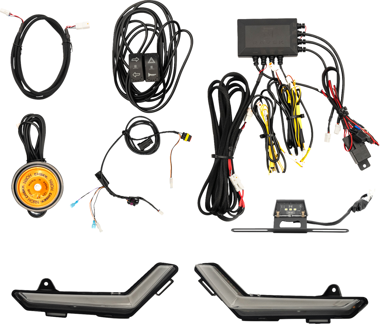 RAVEK Turn Signal Kit - Amber - White Running Light - Can-Am Defender 65-1000
