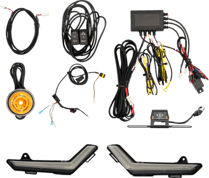 RAVEK Turn Signal Kit - Amber - White Running Light - Can-Am Defender 65-1000