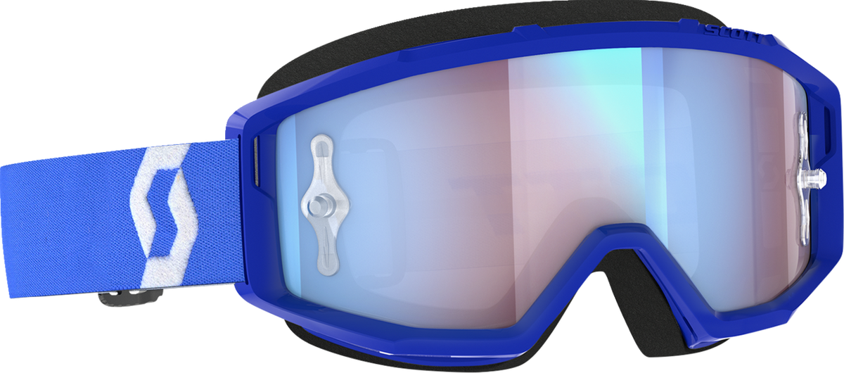 SCOTT Primal Goggle - Blue/White - Blue Chrome Works Lens 2785971006349