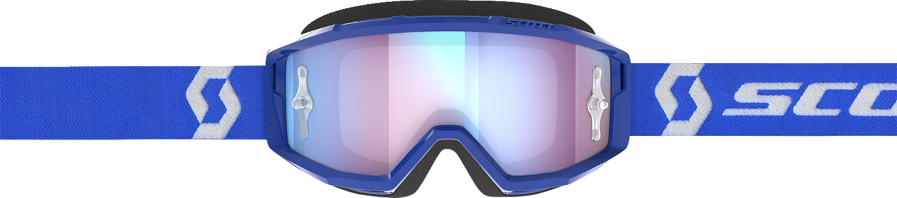 SCOTT Primal Goggle - Blue/White - Blue Chrome Works Lens 2785971006349