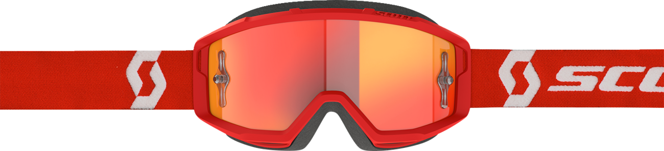 SCOTT Primal Goggle - Red/White - Orange Chrome Works Lens 2785971005280