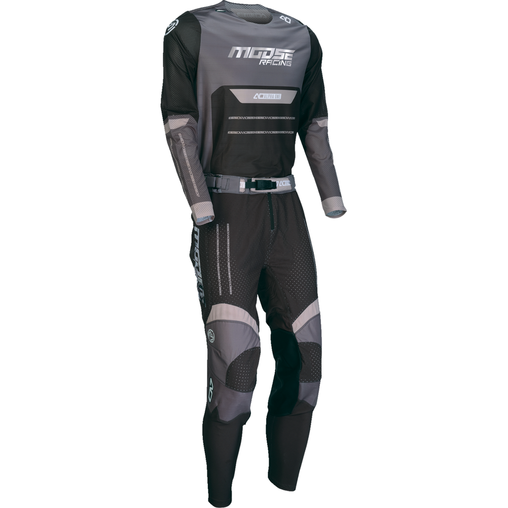 MOOSE OFFROAD Alpha One Jersey - Black/Gray - Small 2910-8297