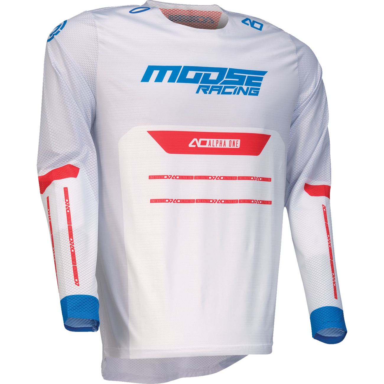 MOOSE OFFROAD Alpha One Jersey - Red/White/Blue - Medium 2910-8326