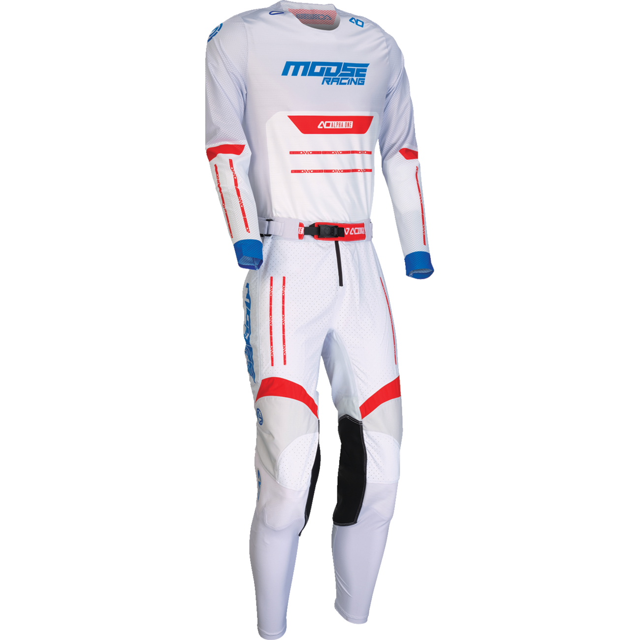 MOOSE OFFROAD Alpha One Jersey - Red/White/Blue - Large 2910-8327