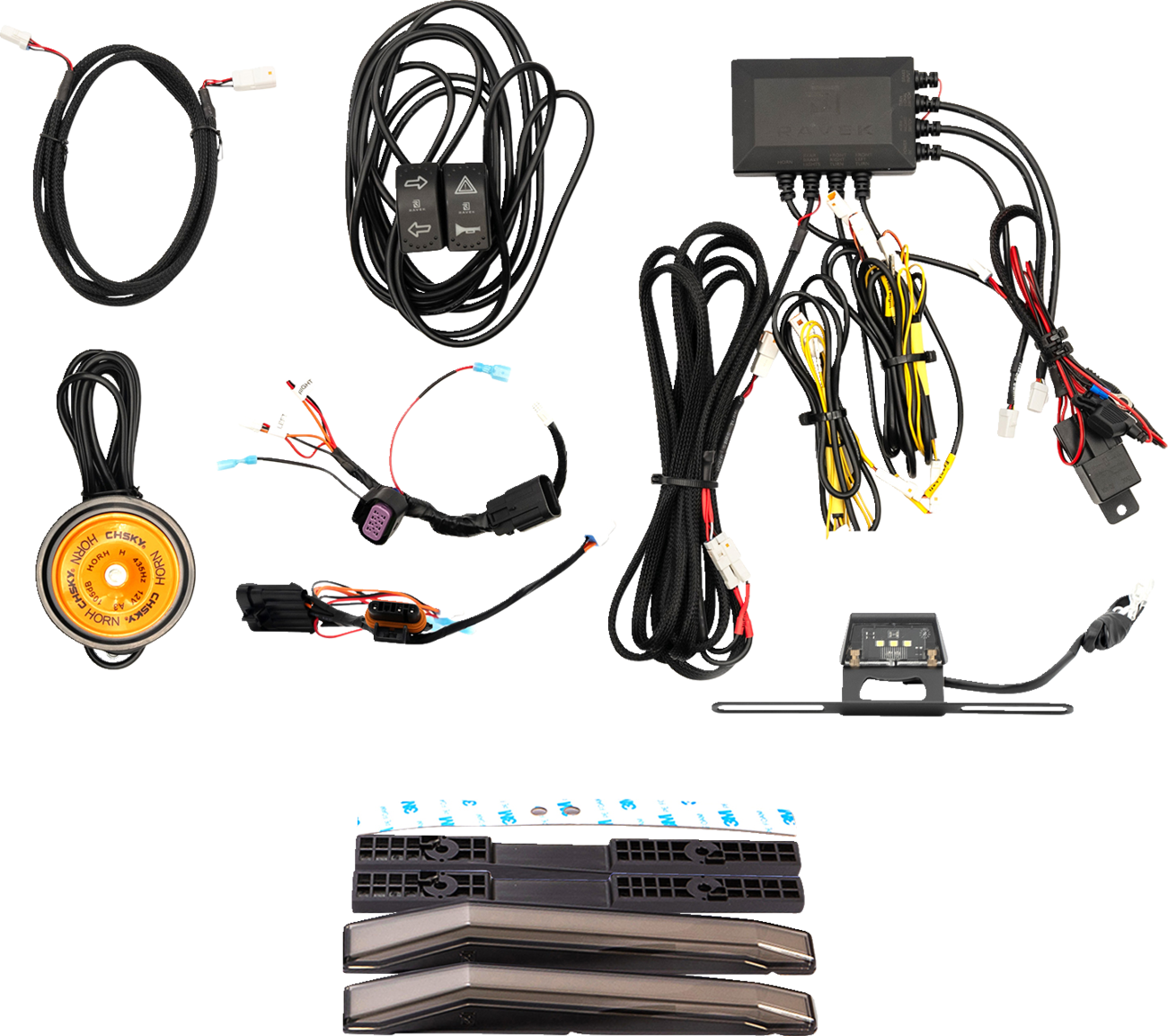 RAVEK Turn Signal Kit - Amber - White Running Light - KWF1000 Ridge 67-4001