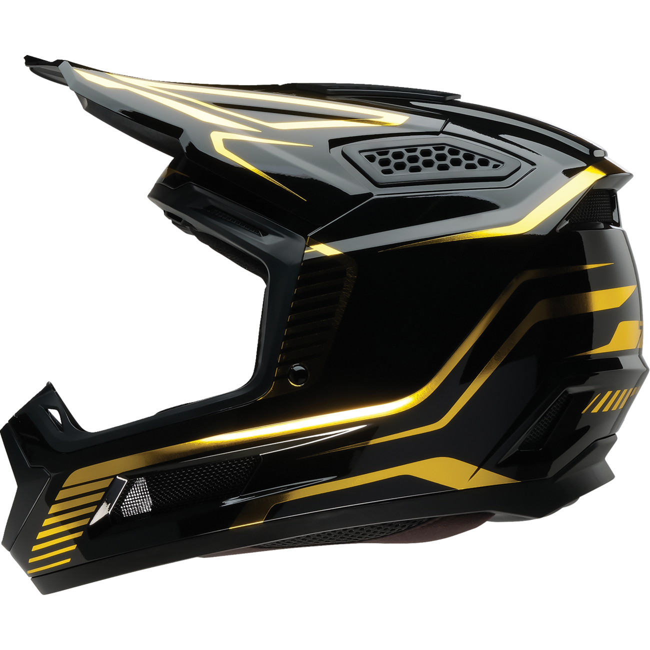 Z1R Dirt Maxx Helmet - Monogram - Black/Gold - Medium 0110-9372
