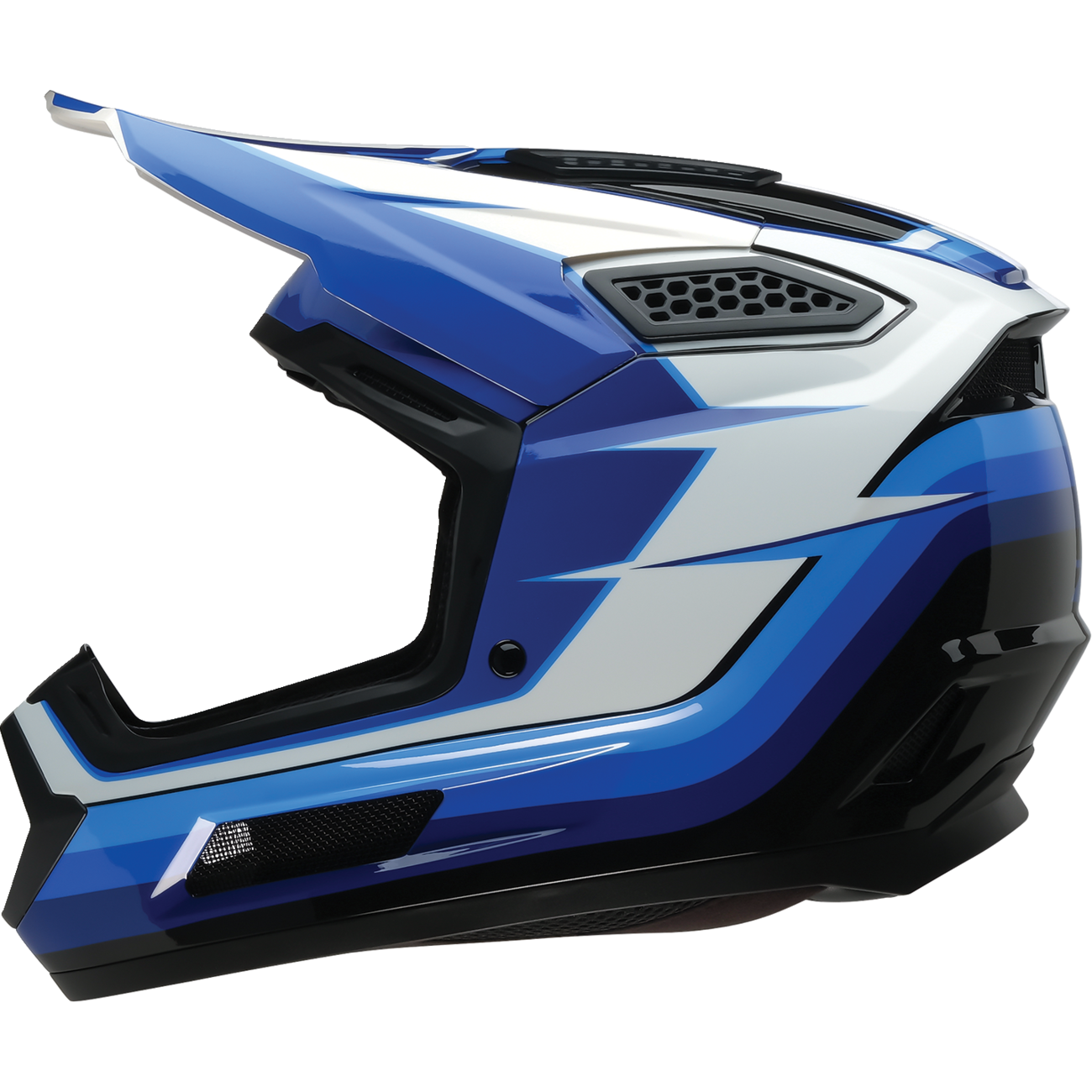 Z1R Dirt Maxx Helmet - Vortex - Blue/White - Large 0110-9331