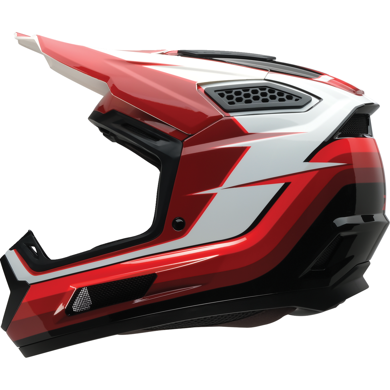 Z1R Dirt Maxx Helmet - Vortex - Red/White - Medium 0110-9336