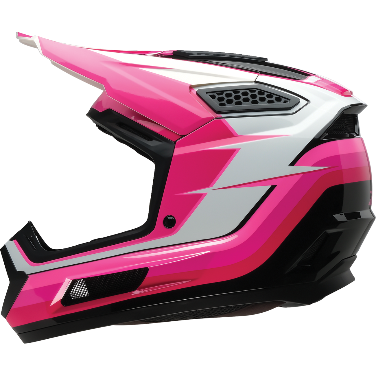 Z1R Dirt Maxx Helmet - Vortex - Pink/White - Large 0110-9343