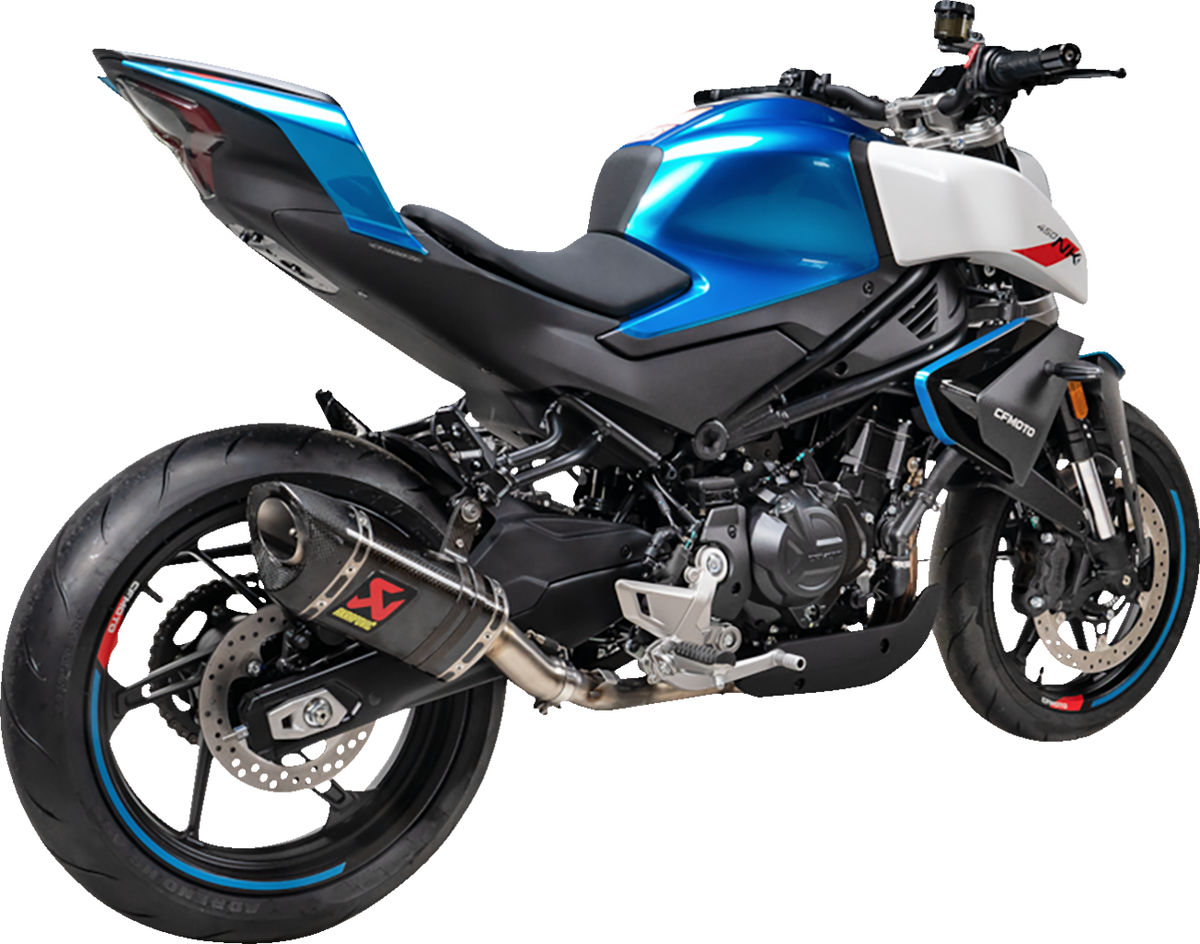AKRAPOVIC Slip-On Line Muffler - Carbon Fiber - CFMOTO 450SR/NK S-CF4SO1-APC