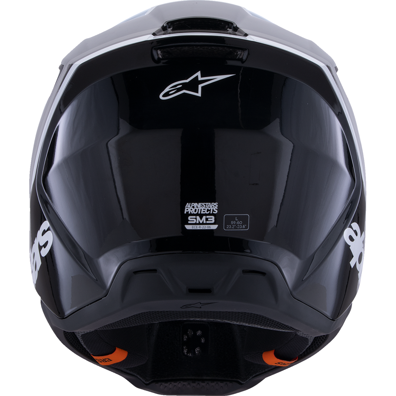 ALPINESTARS SM3 Helmet - Radium - Gloss Black/White/Gray - Small 8300826-1546-S