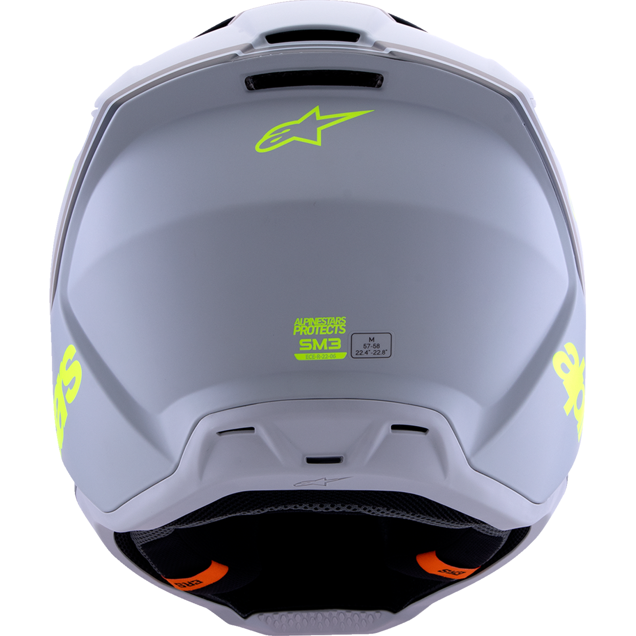 ALPINESTARS SM3 Helmet - Radium - Matte Gray/Black/Yellow Fluo - XS 8300826-9510-XS