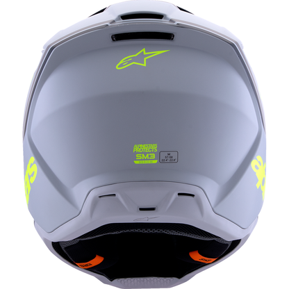 ALPINESTARS SM3 Helmet - Radium - Matte Gray/Black/Yellow Fluo - Large 8300826-9510-L
