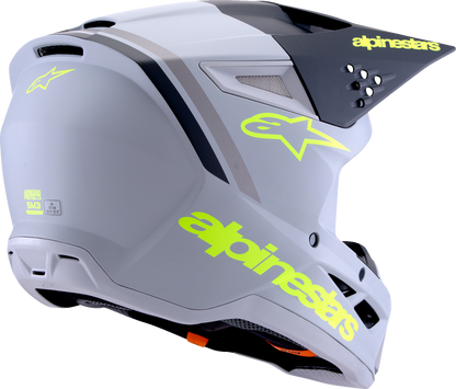 ALPINESTARS SM3 Helmet - Radium - Matte Gray/Black/Yellow Fluo - 2XL 8300826-9510-XXL