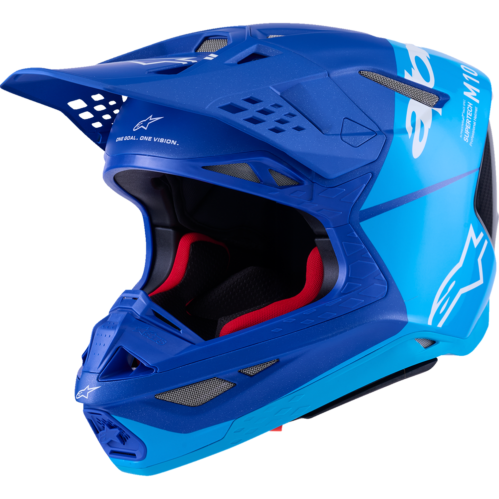 ALPINESTARS Supertech M10 Helmet - Flood - MIPS? - Blue/Black Carbon - Medium 8301023-7282-M