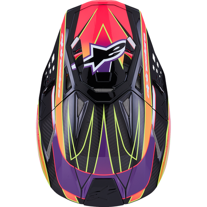 ALPINESTARS Supertech M10 Helmet - MIPS? - Era - Gloss Pink/Violet/Yellow Fluo - XS 8301223-3145-XS