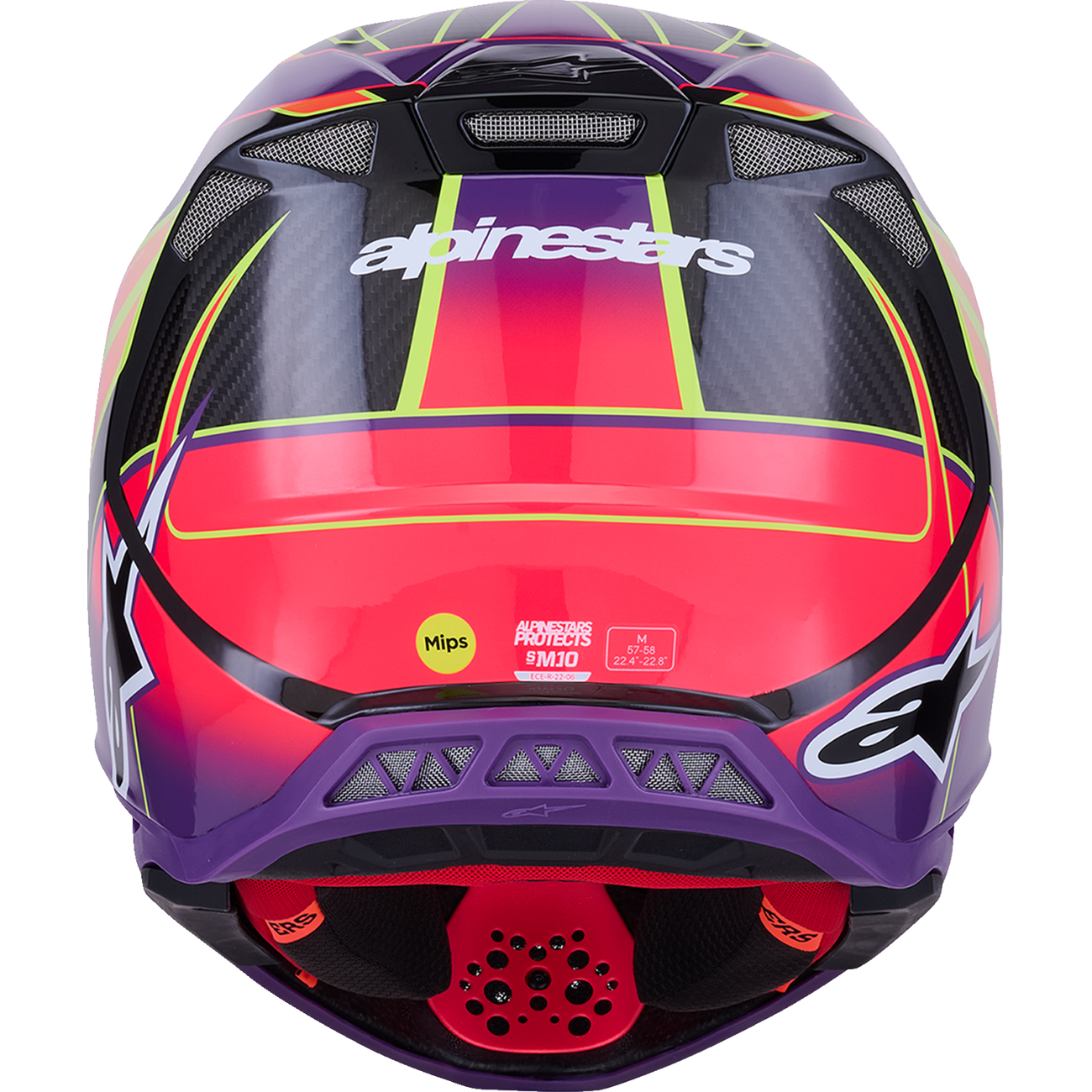 ALPINESTARS Supertech M10 Helmet - MIPS? - Era - Gloss Pink/Violet/Yellow Fluo - Medium 8301223-3145-M