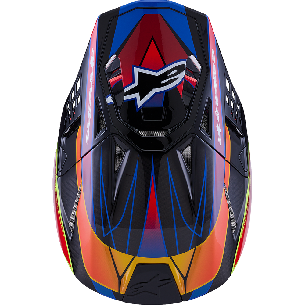 ALPINESTARS Supertech M10 Helmet - MIPS? - Era - Gloss Blue/Red/Yellow Fluo - XS 8301223-7356-XS