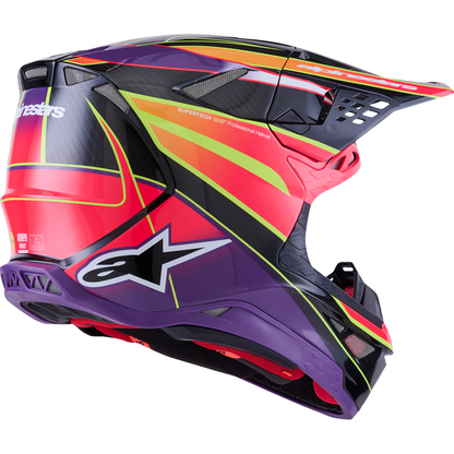 ALPINESTARS Supertech M10 Helmet - MIPS? - Era - Gloss Pink/Violet/Yellow Fluo - XL 8301223-3145-XL
