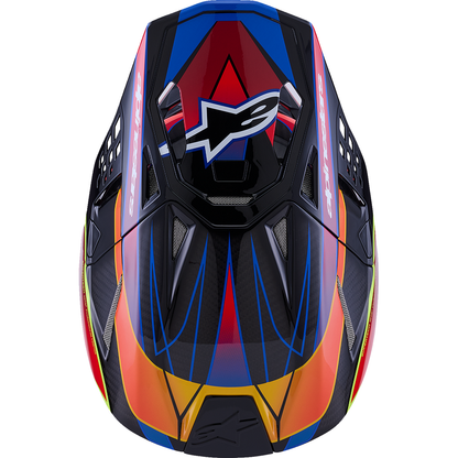 ALPINESTARS Supertech M10 Helmet - MIPS? - Era - Gloss Blue/Red/Yellow Fluo - Small 8301223-7356-S