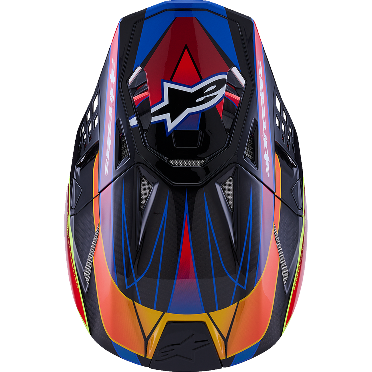 ALPINESTARS Supertech M10 Helmet - MIPS? - Era - Gloss Blue/Red/Yellow Fluo - 2XL 8301223-7356-XXL