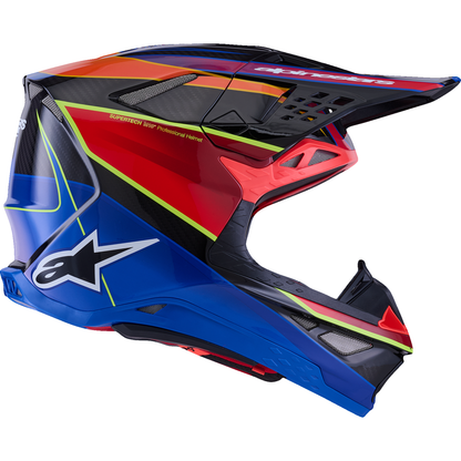 ALPINESTARS Supertech M10 Helmet - MIPS? - Era - Gloss Blue/Red/Yellow Fluo - 2XL 8301223-7356-XXL