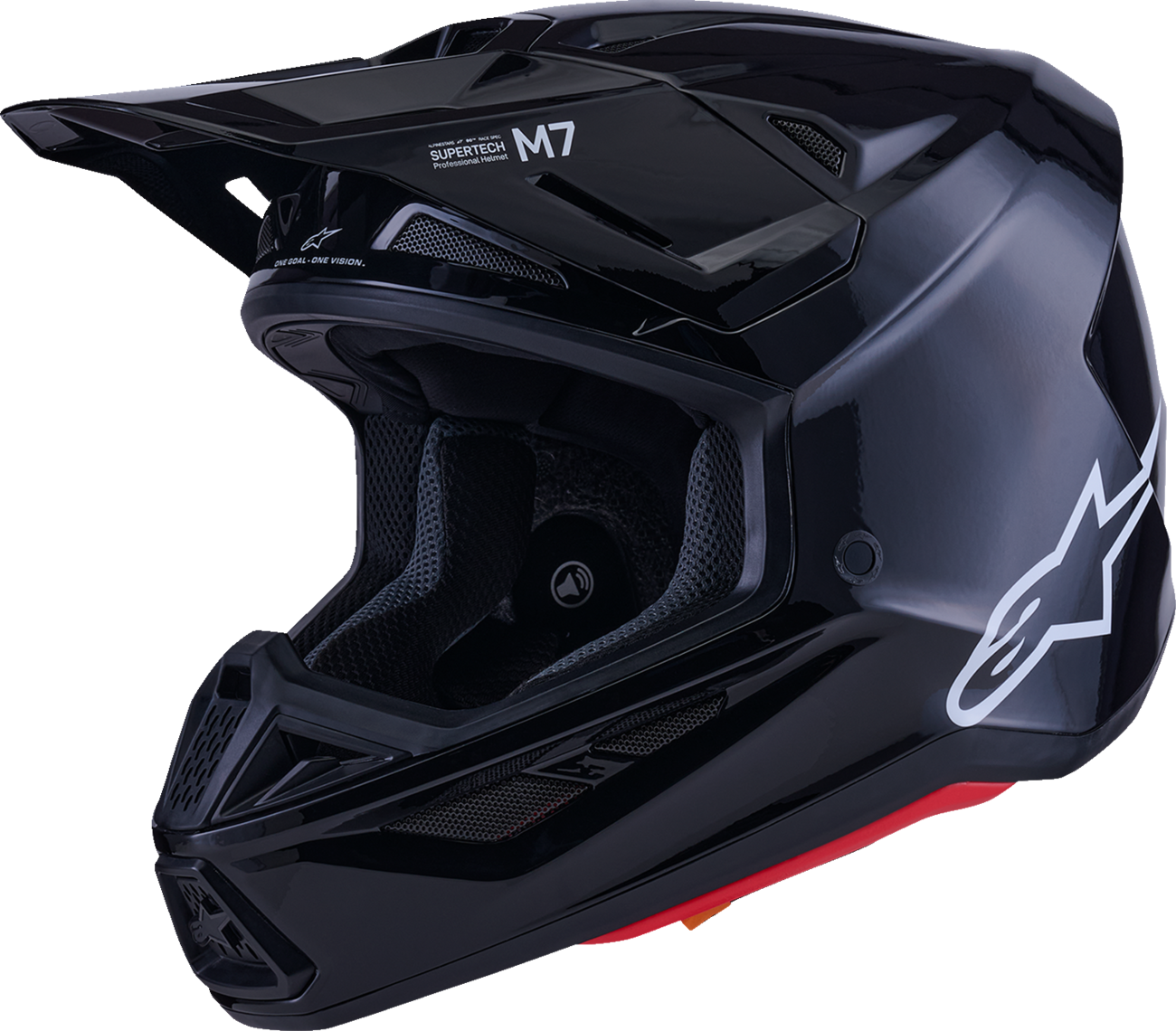 ALPINESTARS SM7 Helmet - Solid - Gloss Black - Small 8301426-1180-S