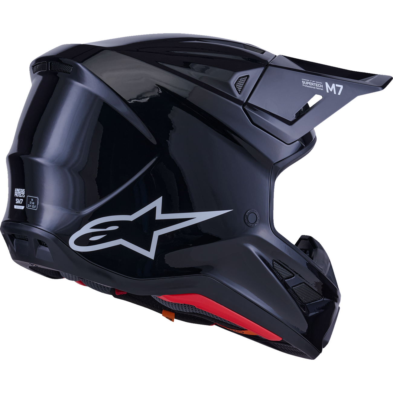 ALPINESTARS SM7 Helmet - Solid - Gloss Black - Small 8301426-1180-S