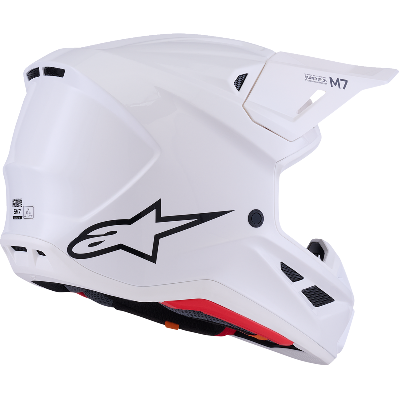 ALPINESTARS SM7 Helmet - Solid - Gloss White - Medium 8301426-2180-M