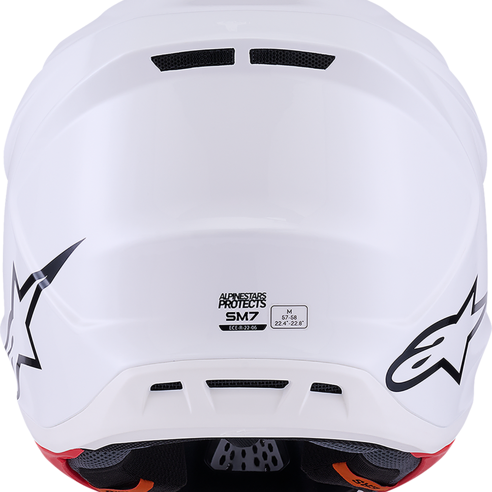 
                      
                        ALPINESTARS SM7 Helmet - Solid - Gloss White - Medium 8301426-2180-M
                      
                    